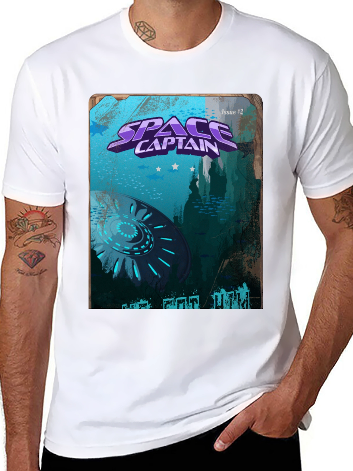 Space Captain Graphic Novel T-Shirt
