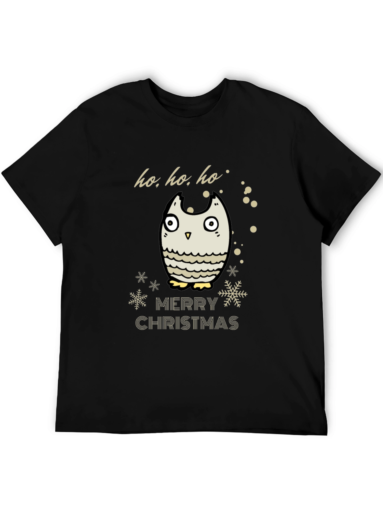 Merry Christmas Owl T-Shirt - Holiday Cheer