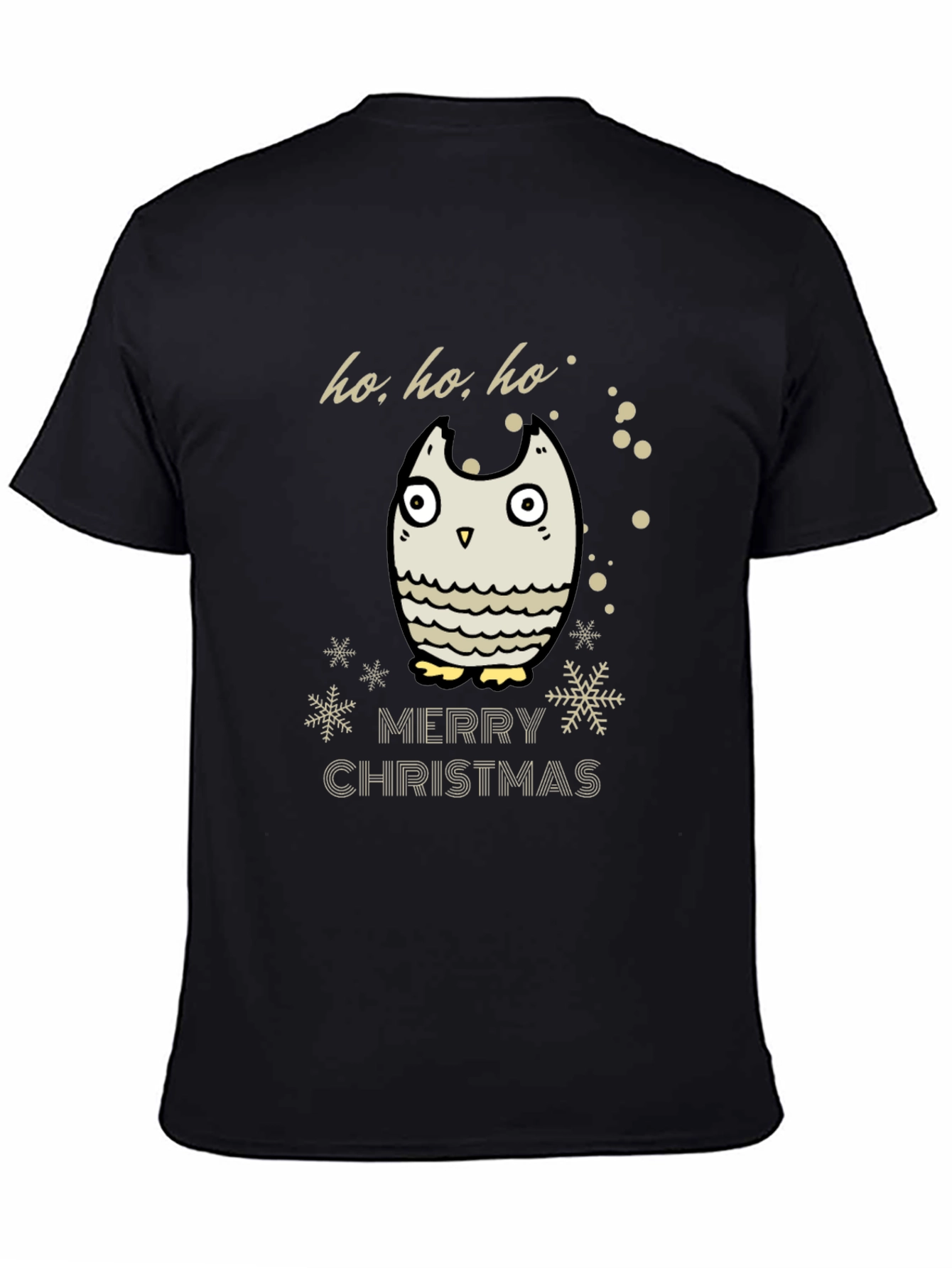 Merry Christmas Owl T-Shirt - Holiday Cheer