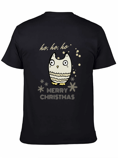 Merry Christmas Owl T-Shirt - Holiday Cheer