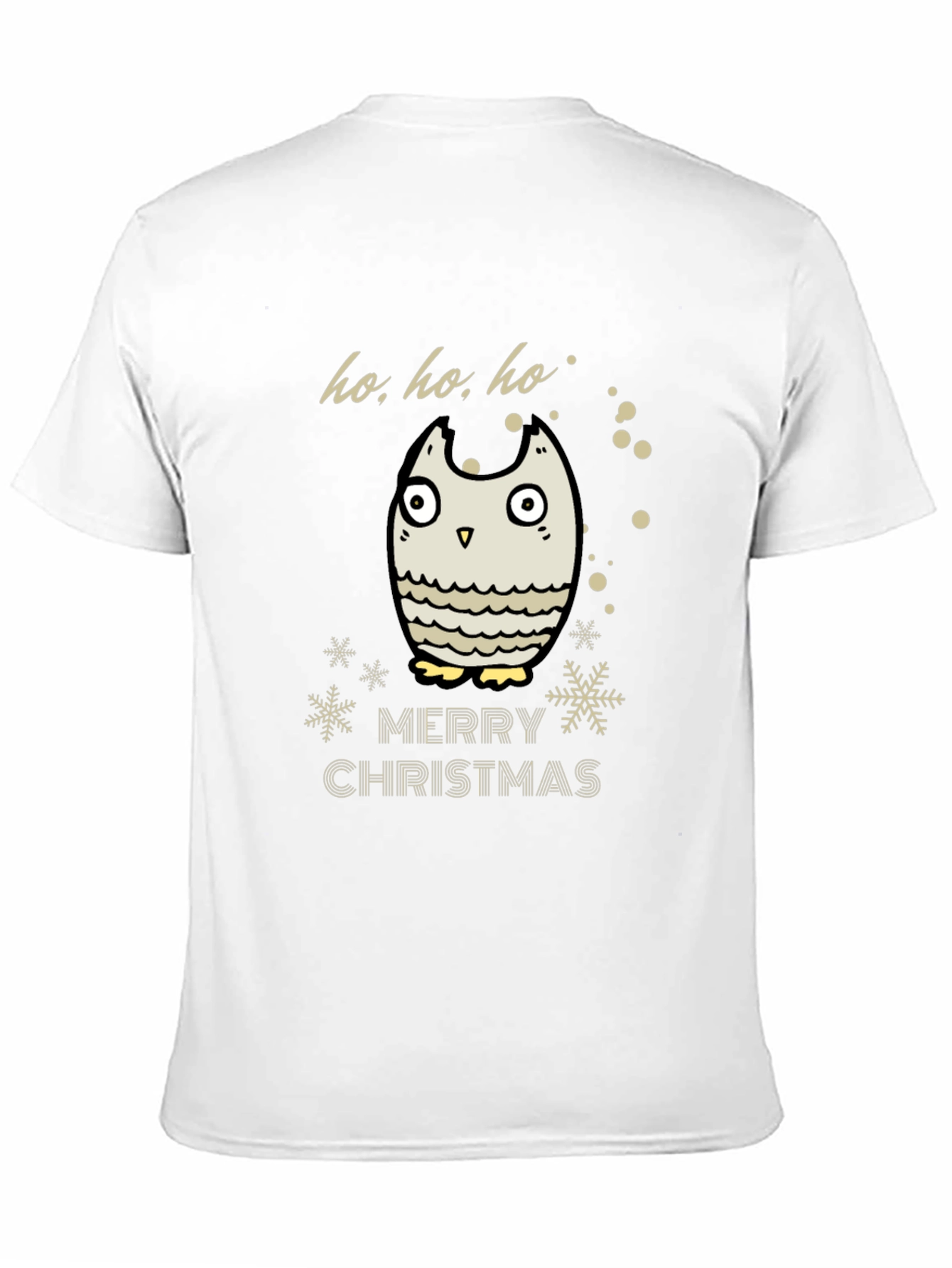 Merry Christmas Owl T-Shirt - Holiday Cheer