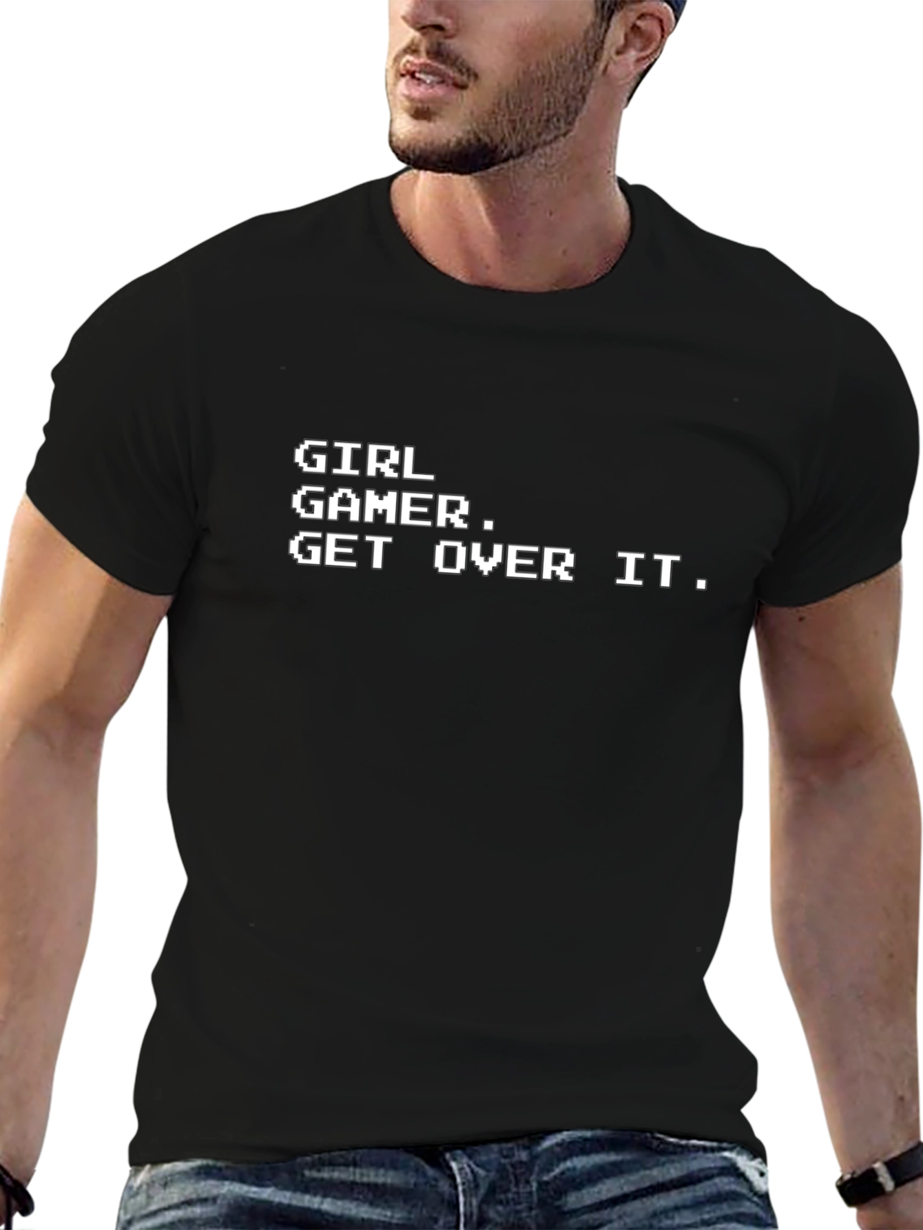 Girl Gamer T-Shirt - Retro Pixel Style