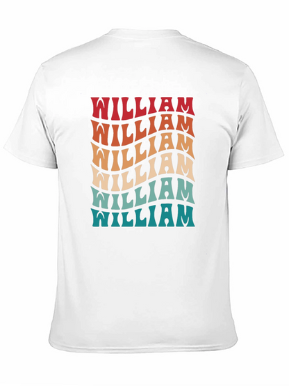 Retro Wavy William Name T-Shirt