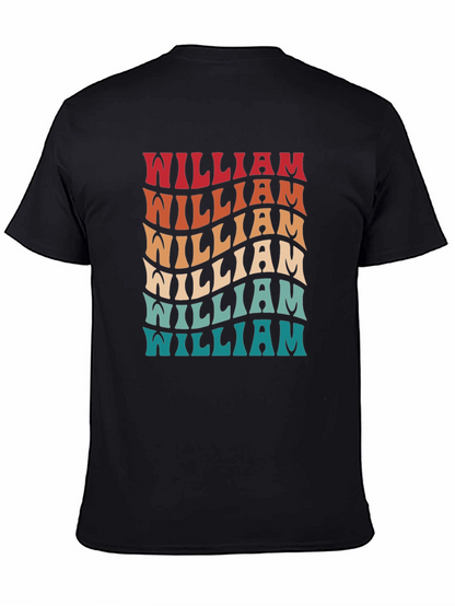 Retro Wavy William Name T-Shirt