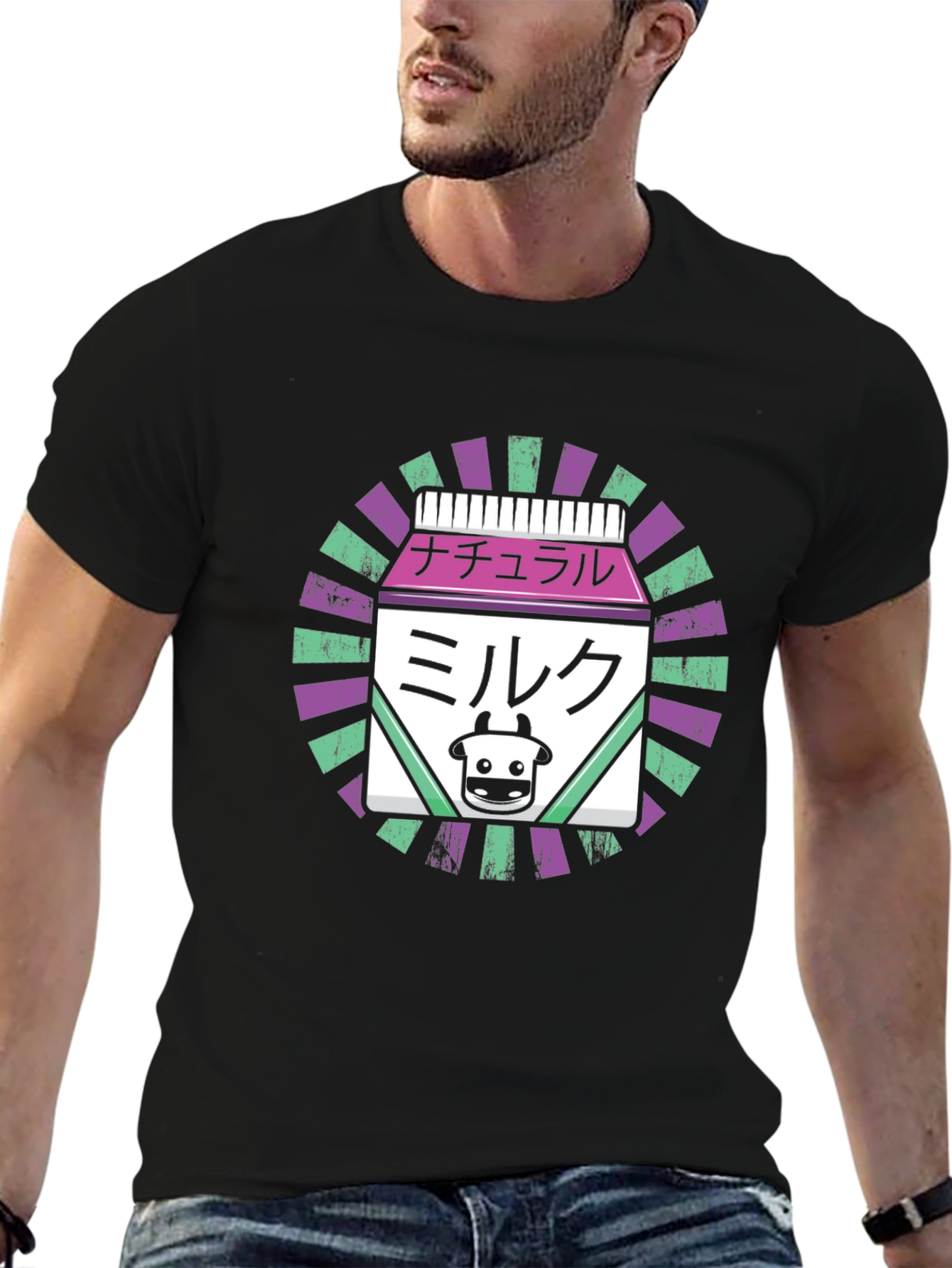 Japanese Milk Carton Graphic T-Shirt