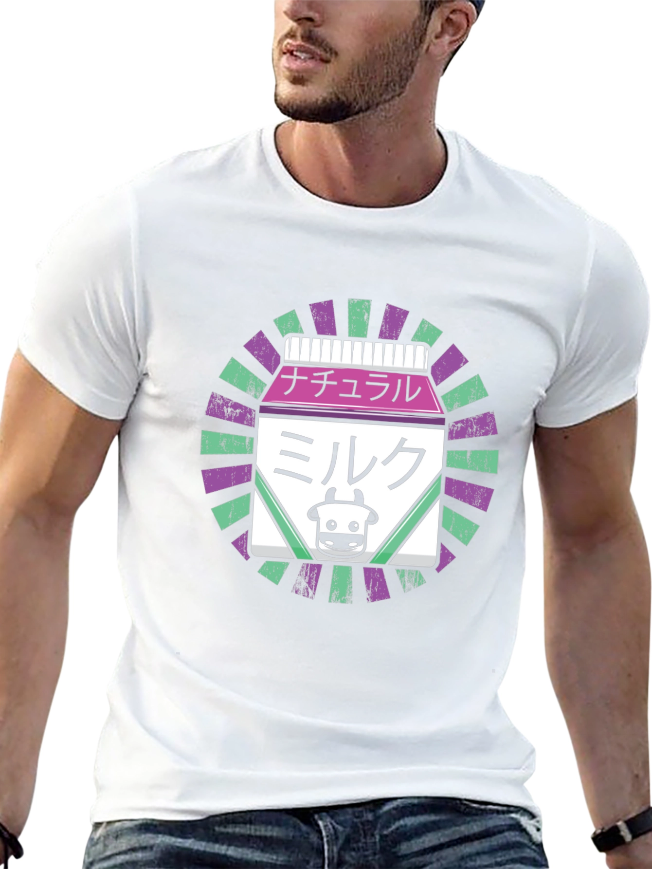 Japanese Milk Carton Graphic T-Shirt