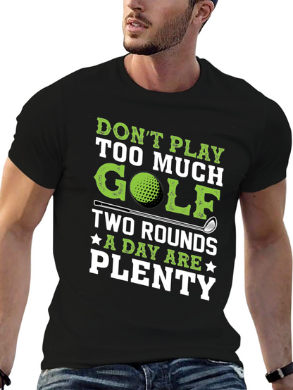 Funny Golf T-Shirt: Two Rounds a Day