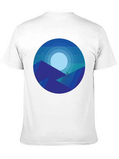 Midnight Mountainscape Graphic Tee - Black