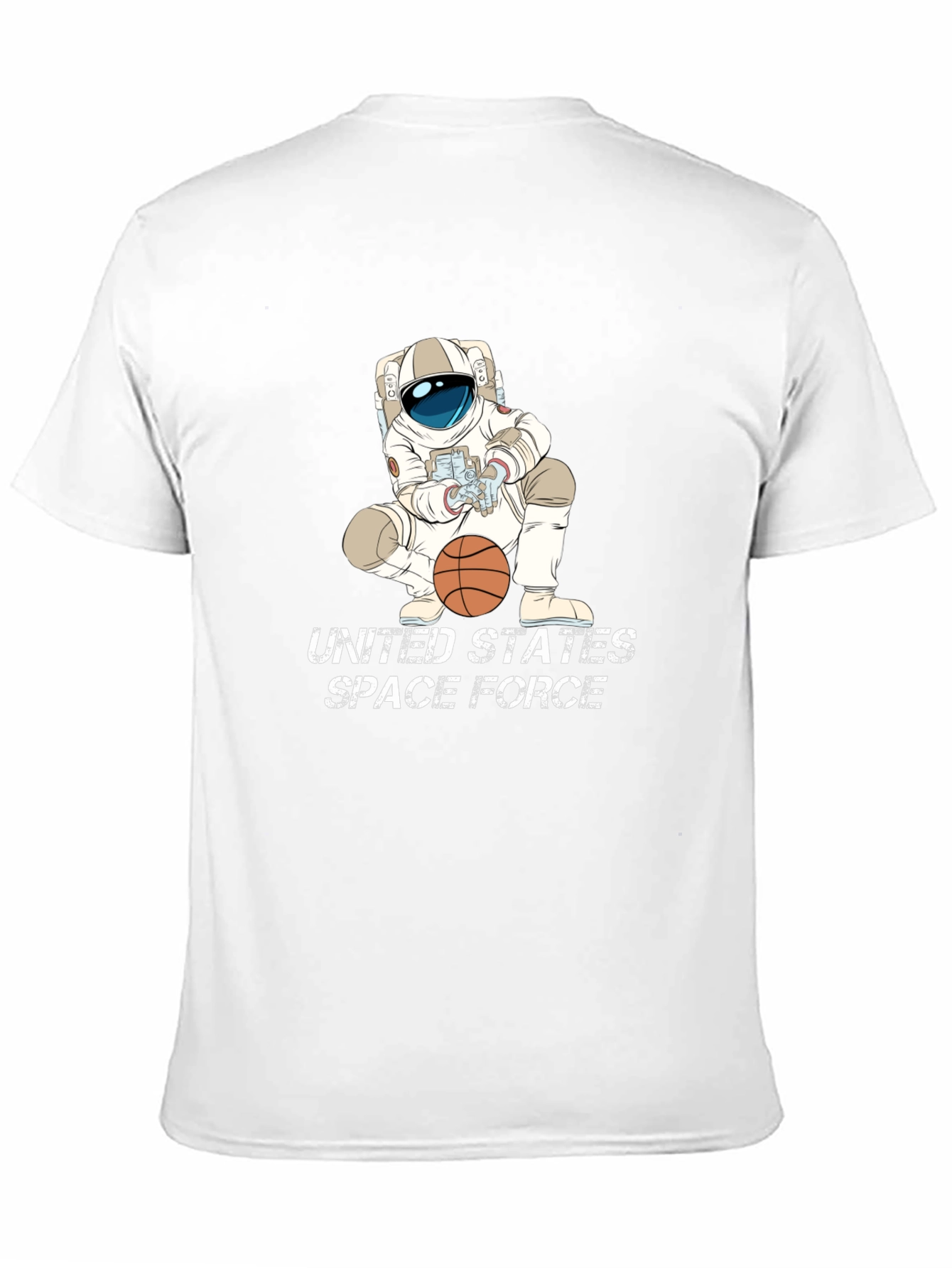 Astronaut Basketball Black T-Shirt - Space Force