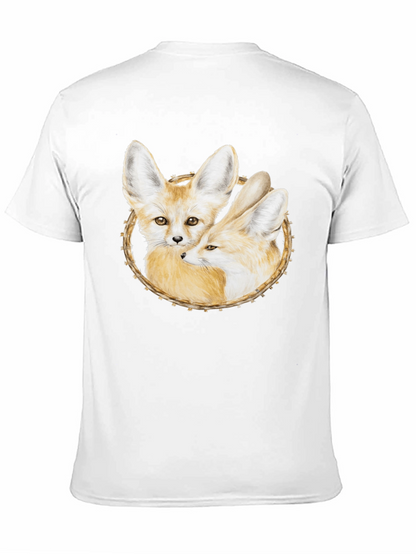 Fennec Fox Graphic Tee - Black