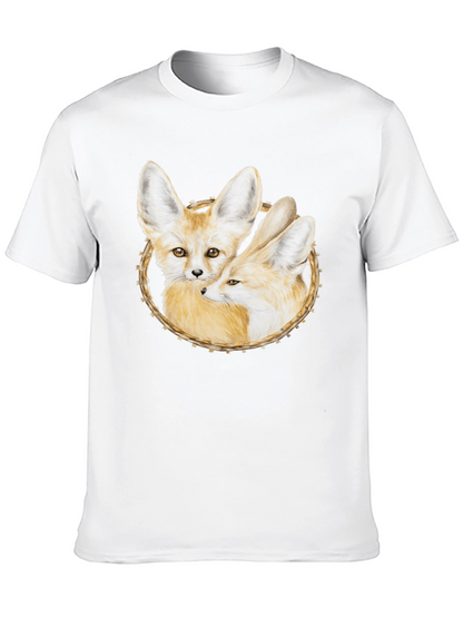 Fennec Fox Graphic Tee - Black