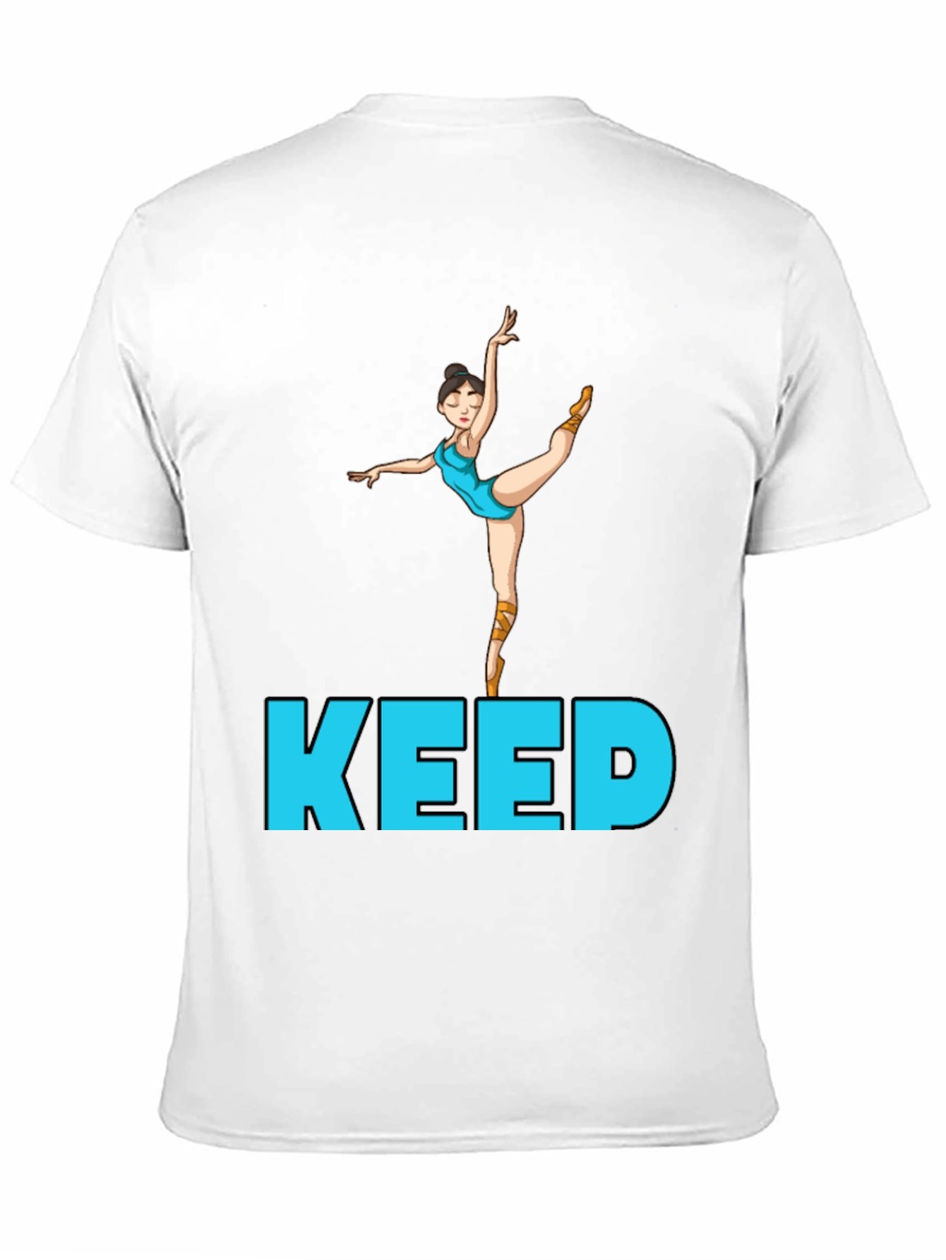 Ballet Dancer Keep Going Black Tee