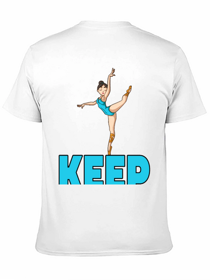 Ballet Dancer Keep Going Black Tee