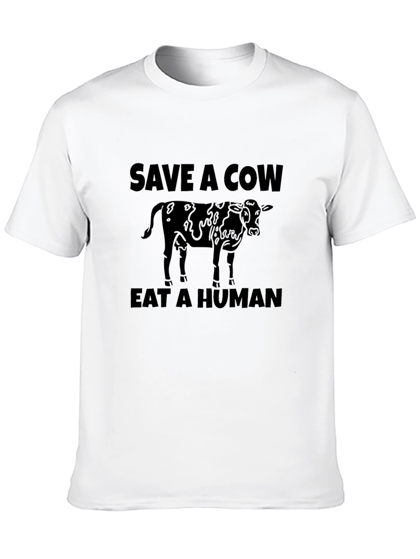 Save A Cow Eat A Human Graphic T-Shirt