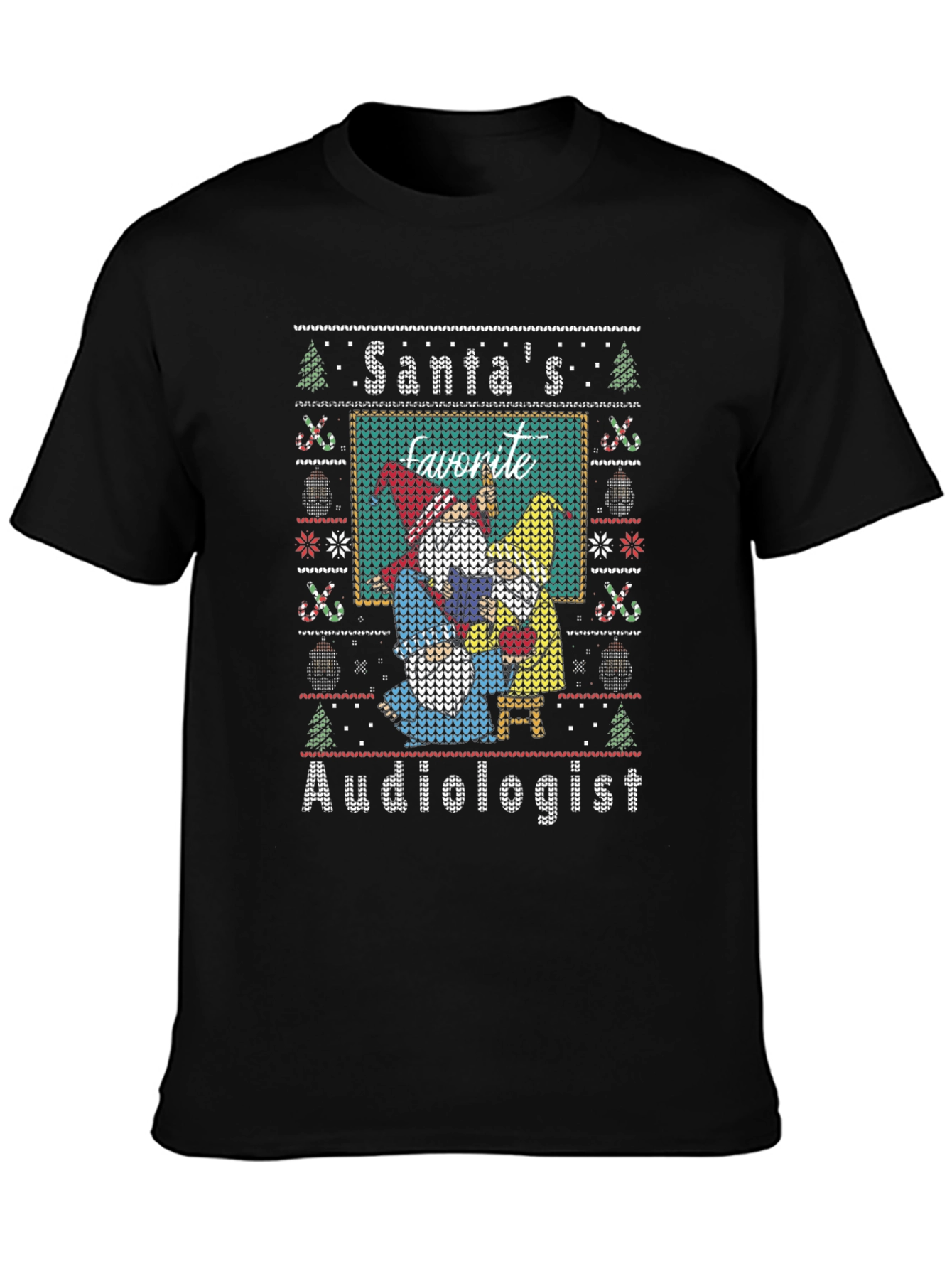 Santas Favorite Audiologist Ugly Christmas T-Shirt