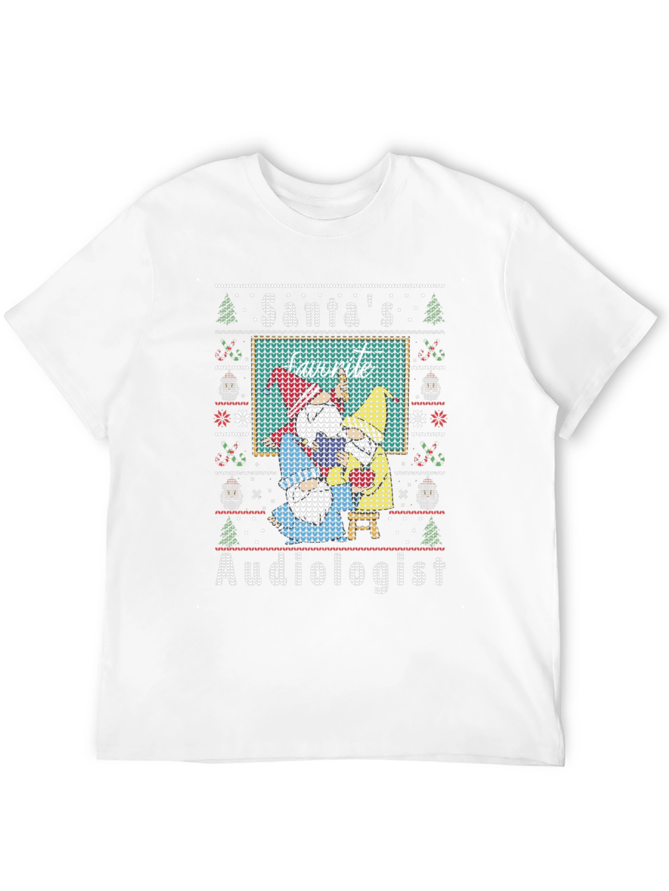 Santas Favorite Audiologist Ugly Christmas T-Shirt