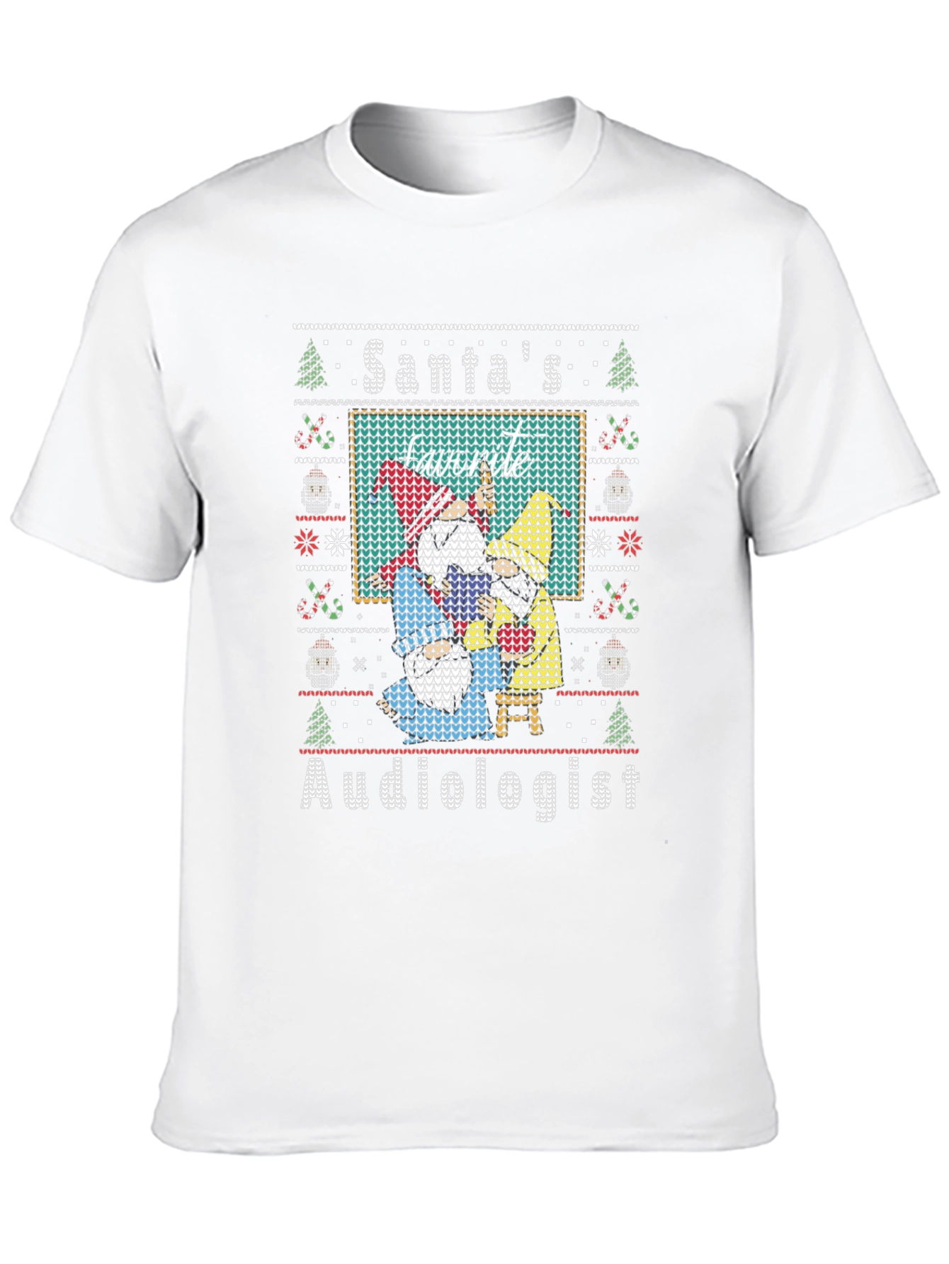 Santas Favorite Audiologist Ugly Christmas T-Shirt
