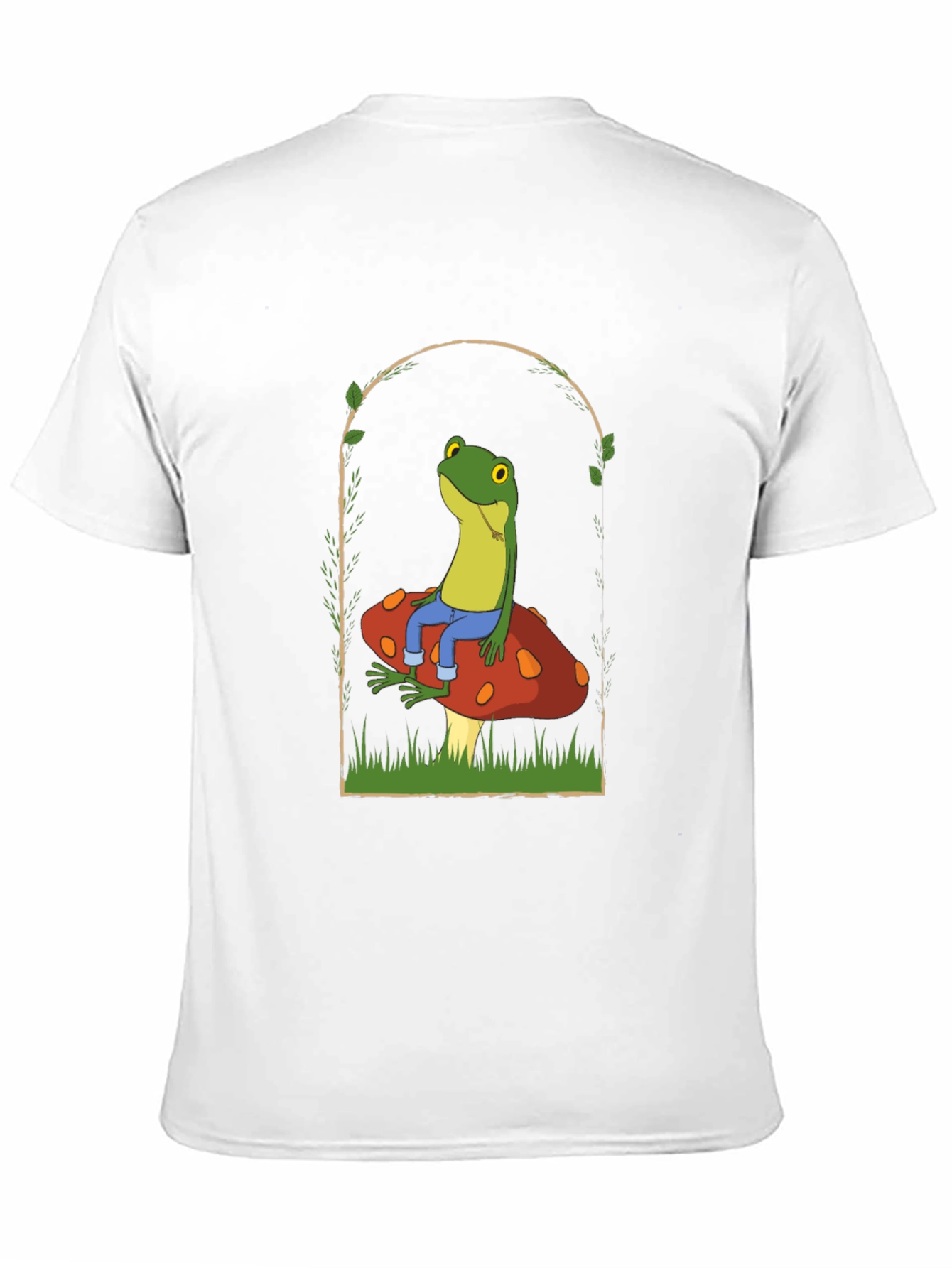 Frog on Mushroom Graphic Tee