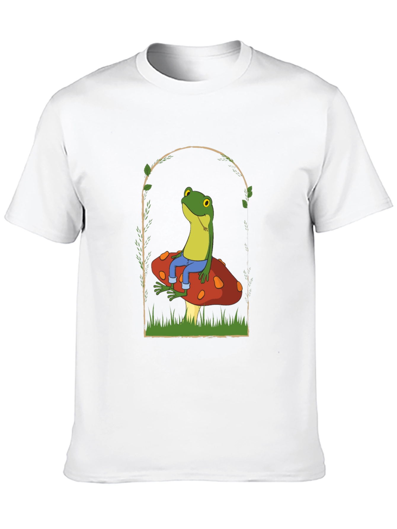 Frog on Mushroom Graphic Tee