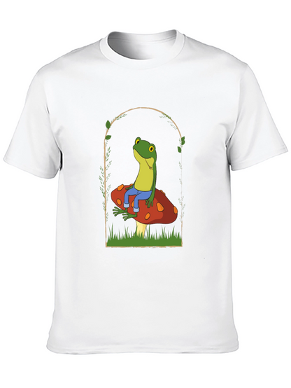 Frog on Mushroom Graphic Tee