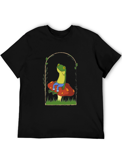 Frog on Mushroom Graphic Tee