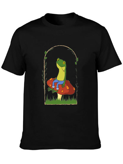 Frog on Mushroom Graphic Tee