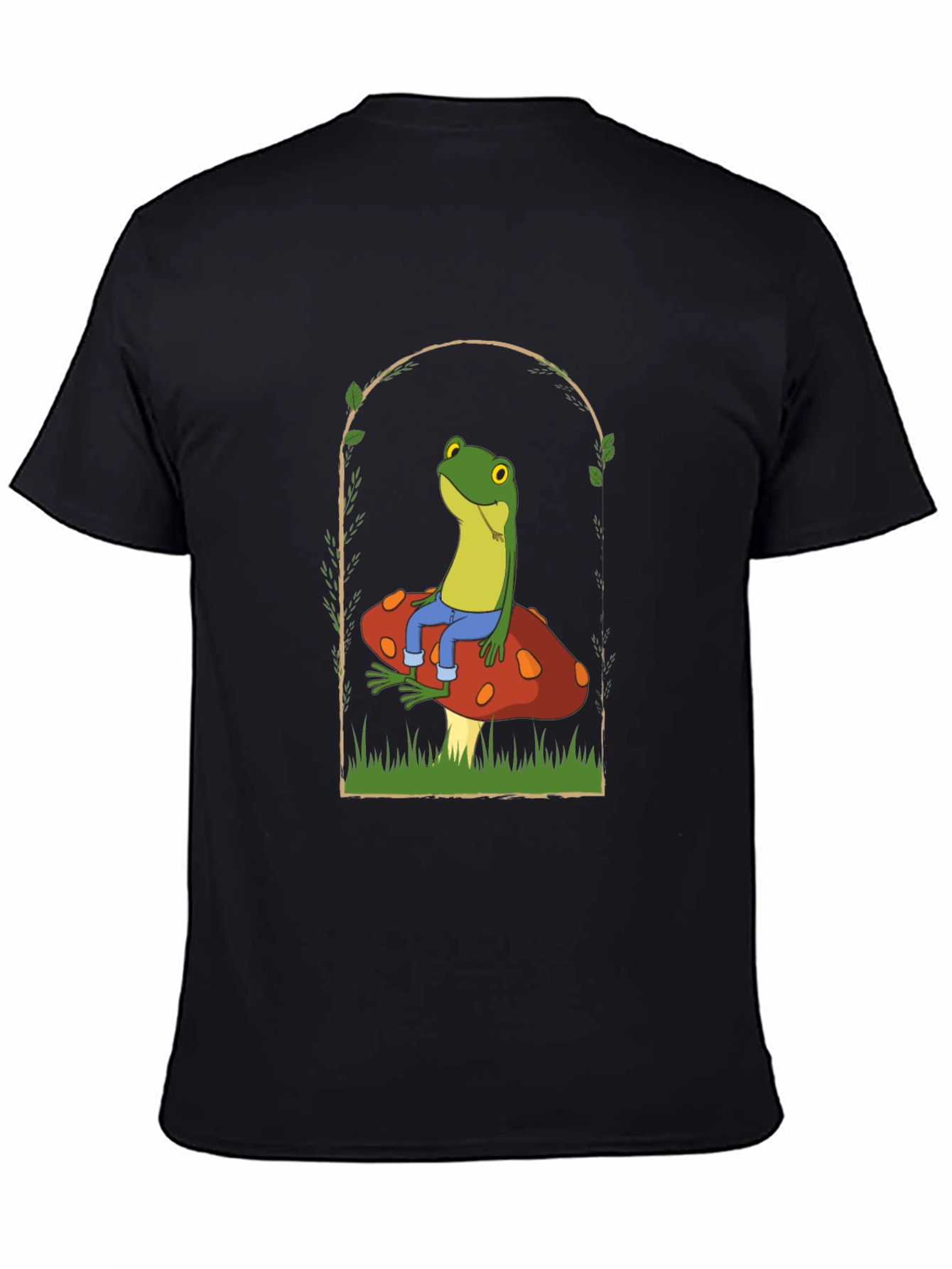 Frog on Mushroom Graphic Tee