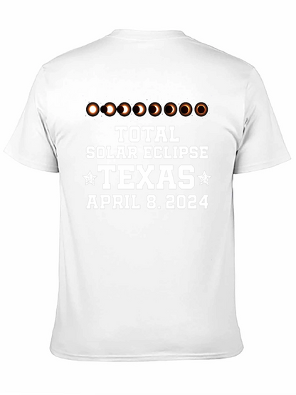 Total Solar Eclipse Texas April 8 2024 Black T-Shirt