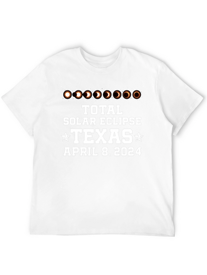 Total Solar Eclipse Texas April 8 2024 Black T-Shirt