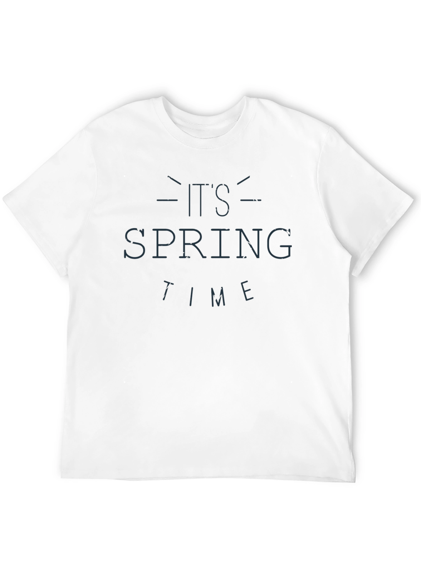 Its Spring Time Graphic Black T-Shirt