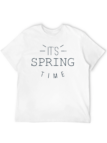 Its Spring Time Graphic Black T-Shirt
