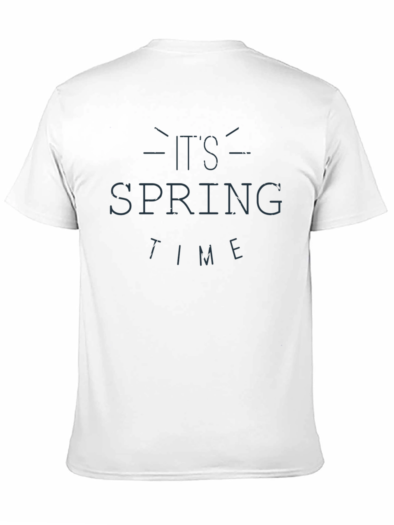 Its Spring Time Graphic Black T-Shirt