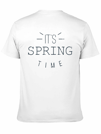 Its Spring Time Graphic Black T-Shirt