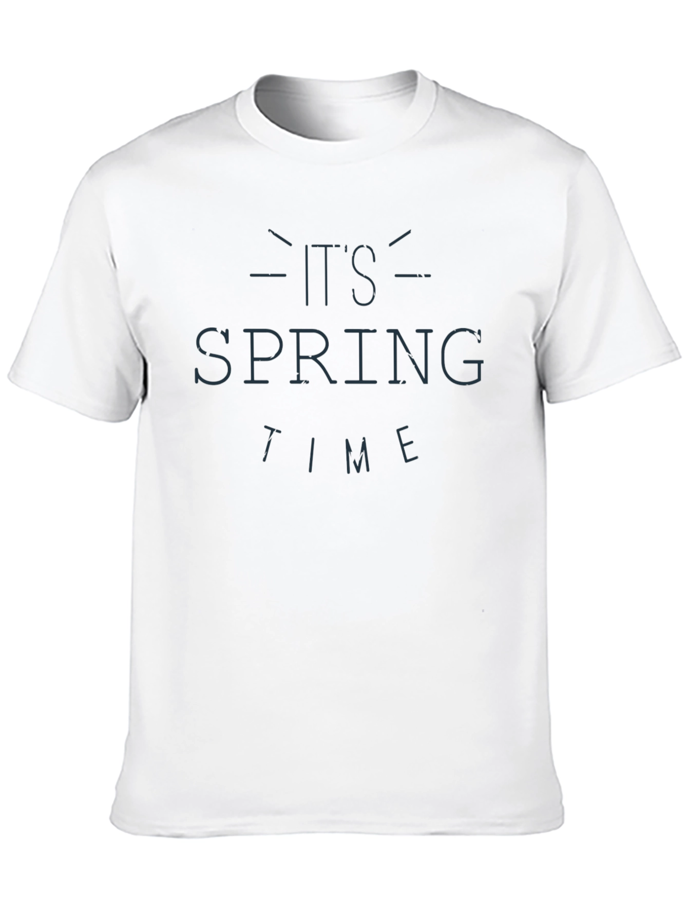 Its Spring Time Graphic Black T-Shirt