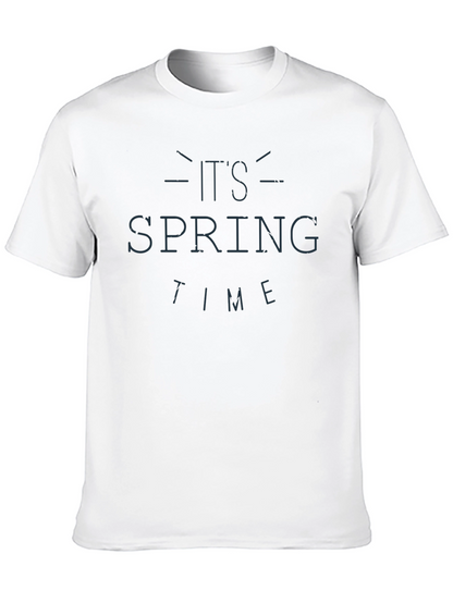 Its Spring Time Graphic Black T-Shirt