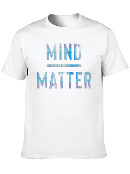 Mind Over Matter Graphic Print Crew Neck T-Shirt