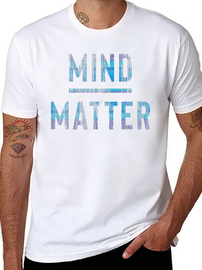 Mind Over Matter Graphic Print Crew Neck T-Shirt