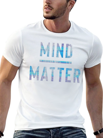 Mind Over Matter Graphic Print Crew Neck T-Shirt