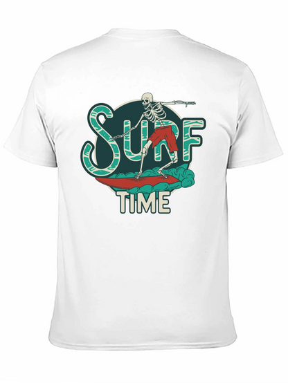 Surf Time Skeleton Graphic T-Shirt