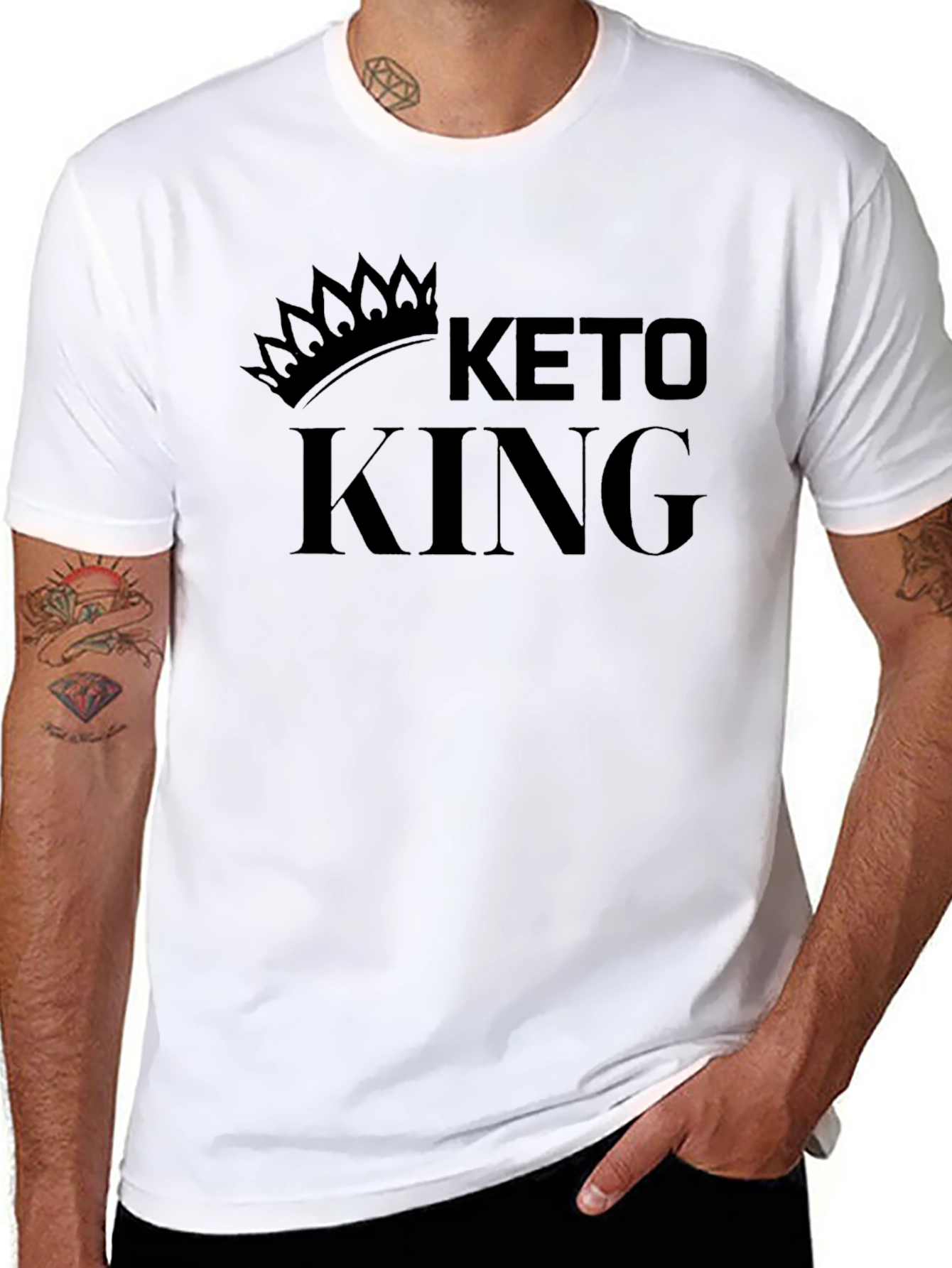 Keto King Black Graphic Tee