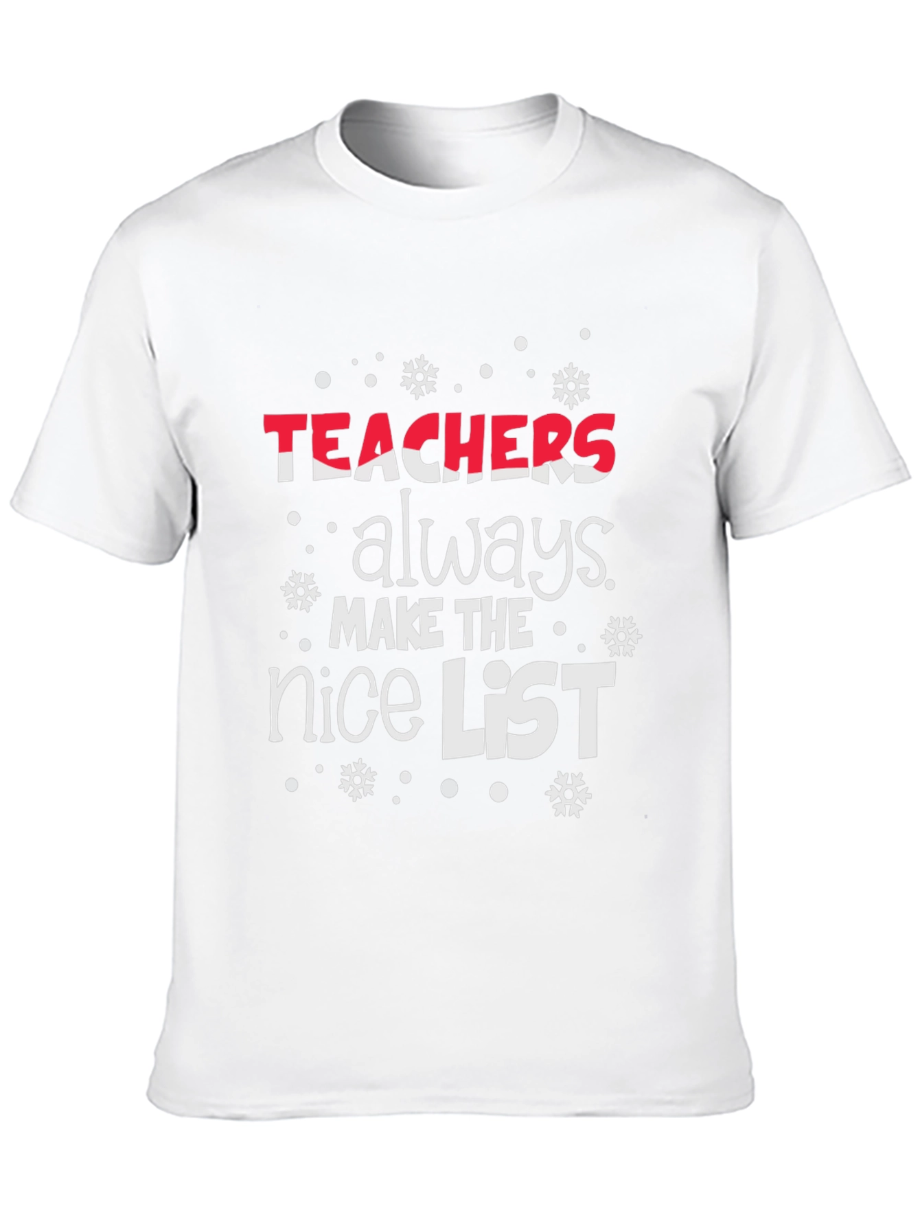 Teachers Nice List Christmas T-Shirt