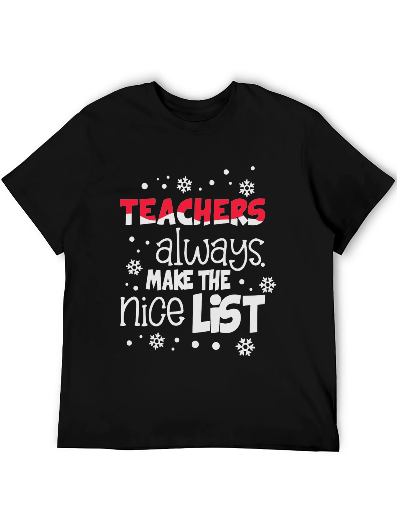 Teachers Nice List Christmas T-Shirt