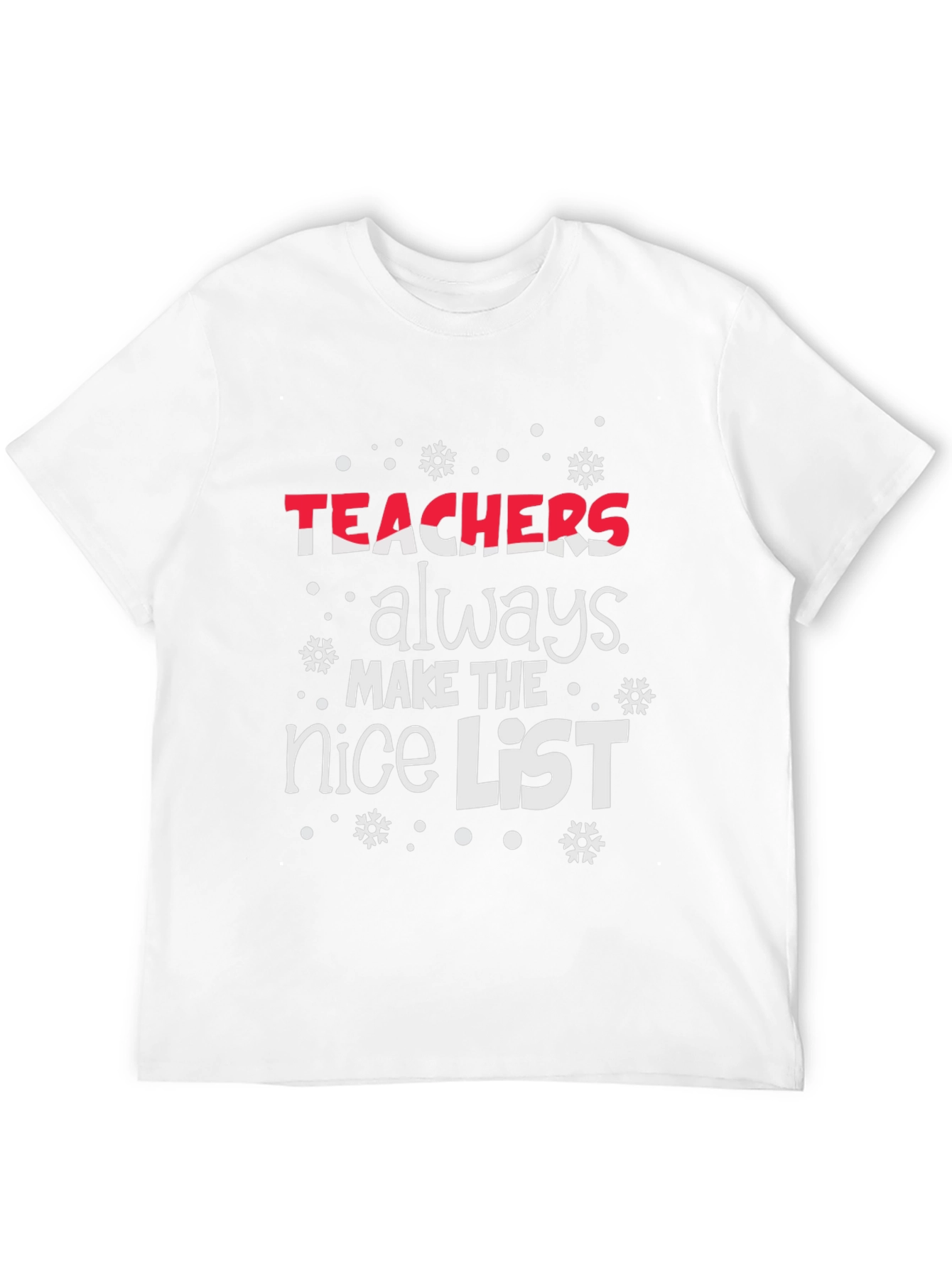 Teachers Nice List Christmas T-Shirt