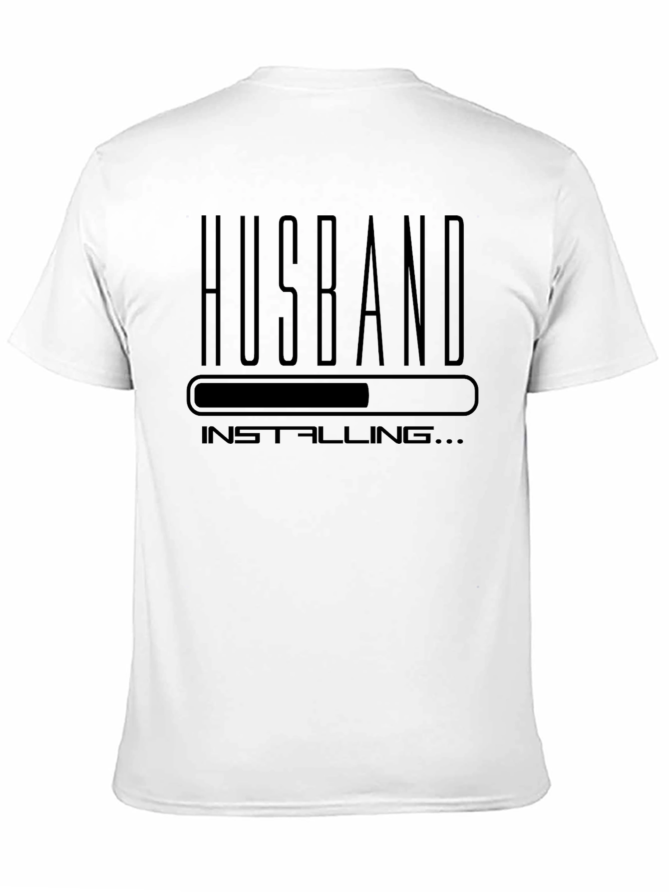 Husband Installing Funny Graphic Tee Shirt
