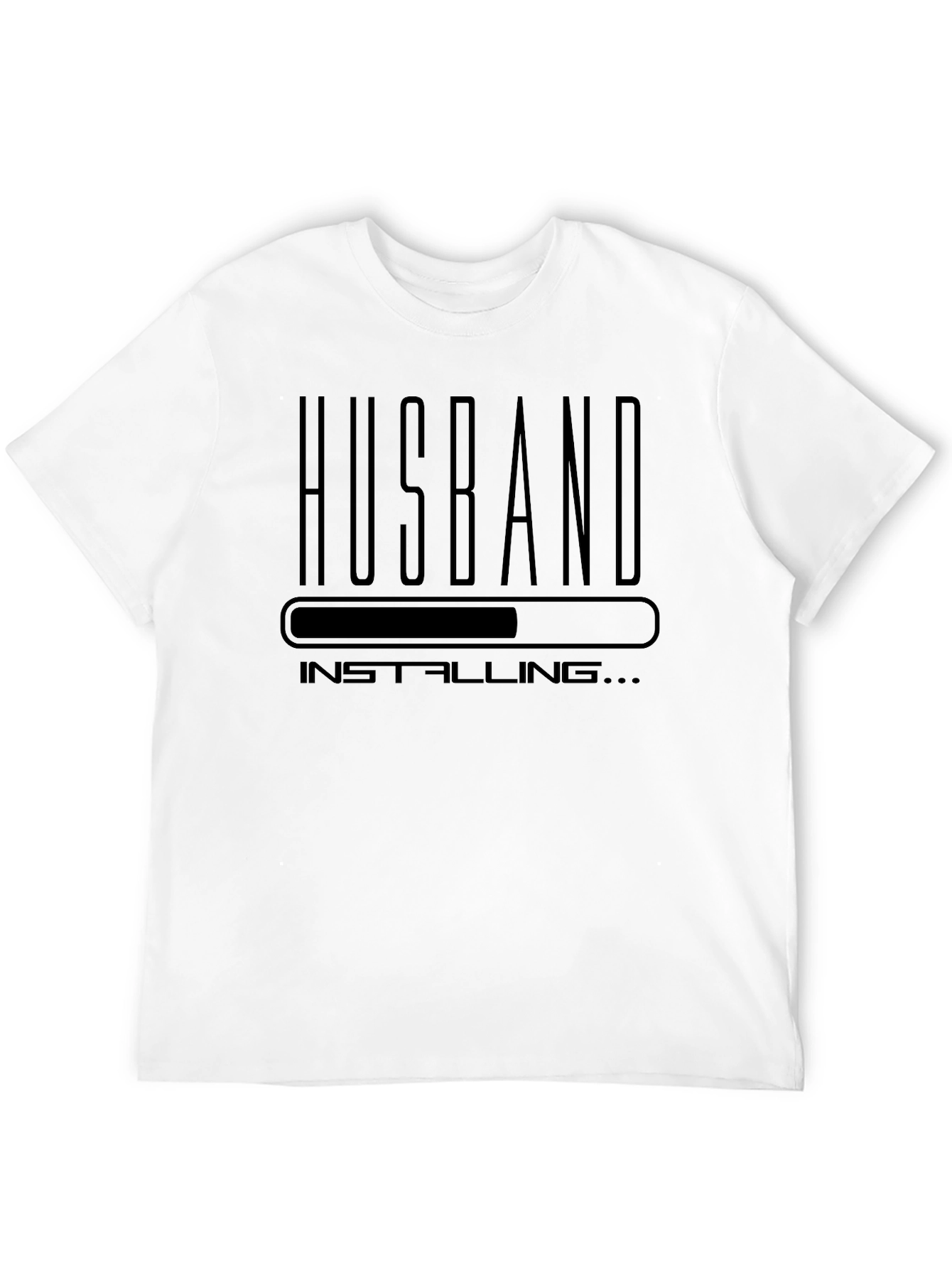 Husband Installing Funny Graphic Tee Shirt