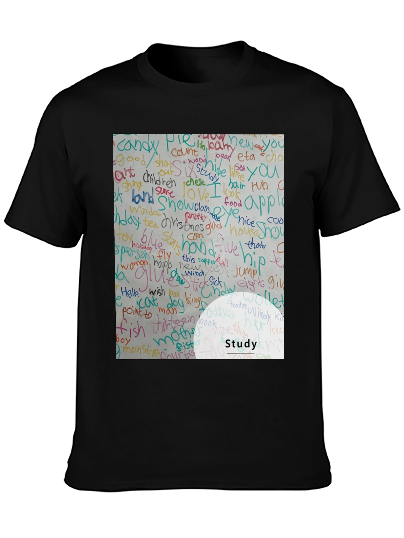 Study Word Art T-Shirt