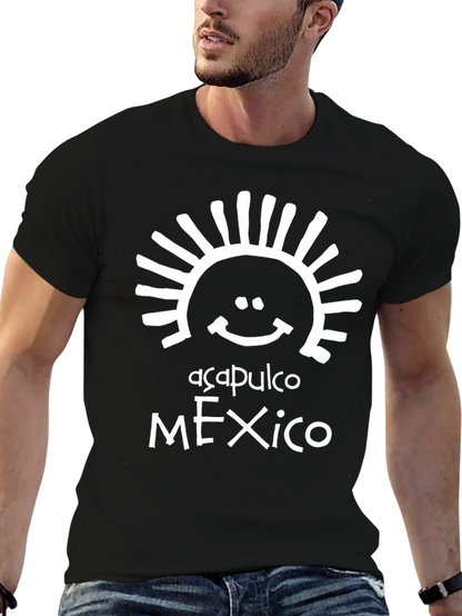 Acapulco Mexico Graphic Tee - Black