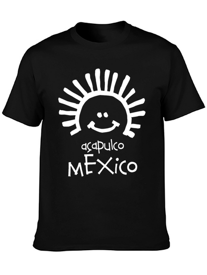 Acapulco Mexico Graphic Tee - Black