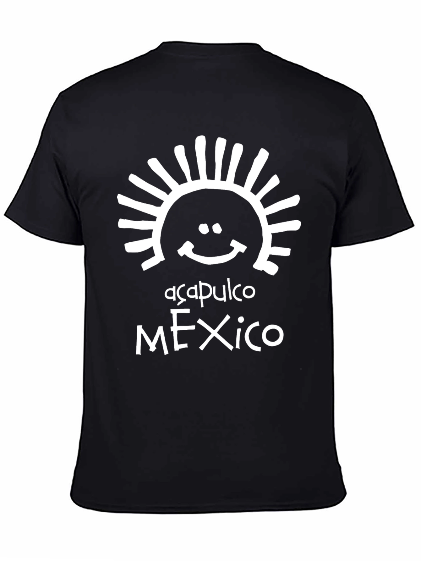 Acapulco Mexico Graphic Tee - Black
