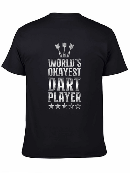 Worlds Okayest Dart Player Graphic T-Shirt